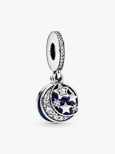 Charm colgante Luna y cielo azul