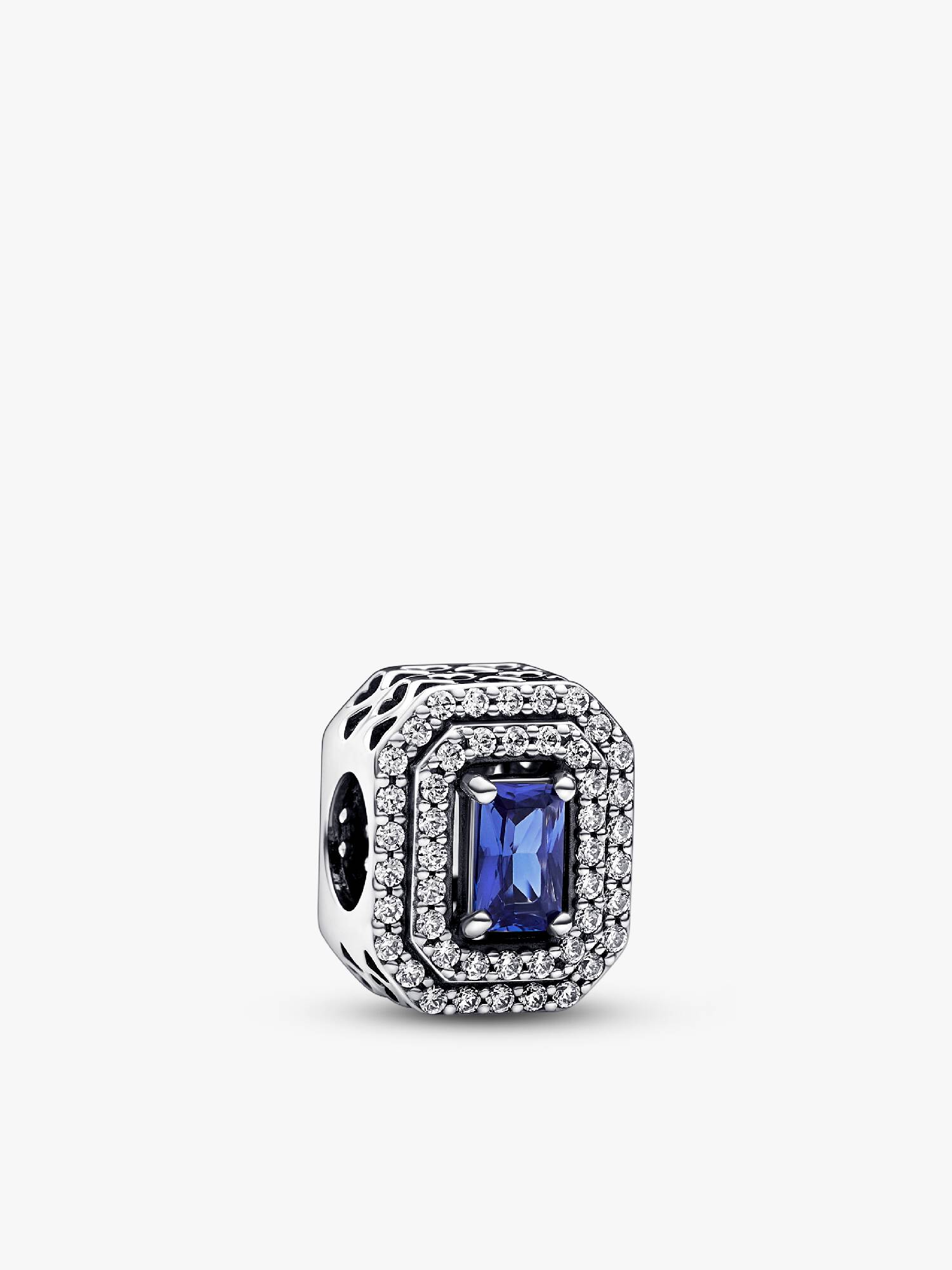 Charm rectangular Azul brillante en niveles