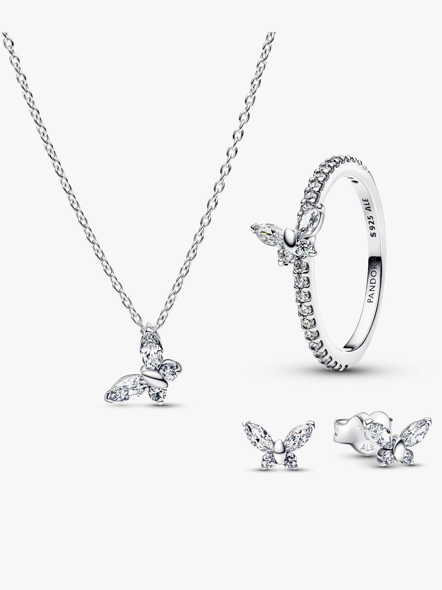 Set de Joyería Mariposa Brillante