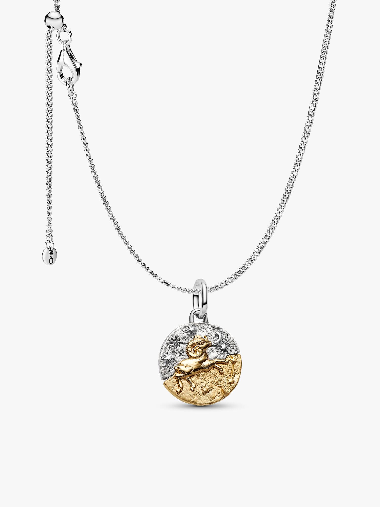 Set de Collar con Charm de Medallón de Aries

