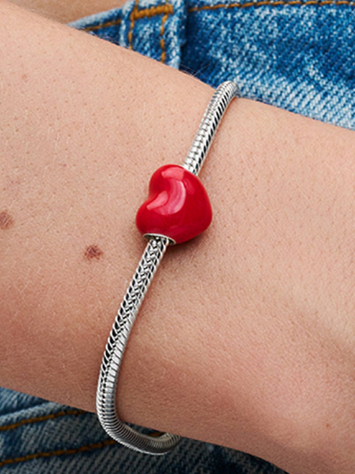 Charm Corazón Mensaje Oculto que Cambia de Color
