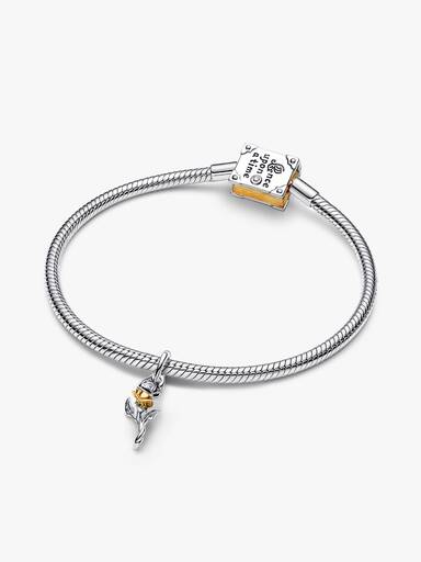 Set de regalo de edición limitada de brazalete y charm de Bella inspirado en su libro de cuentos