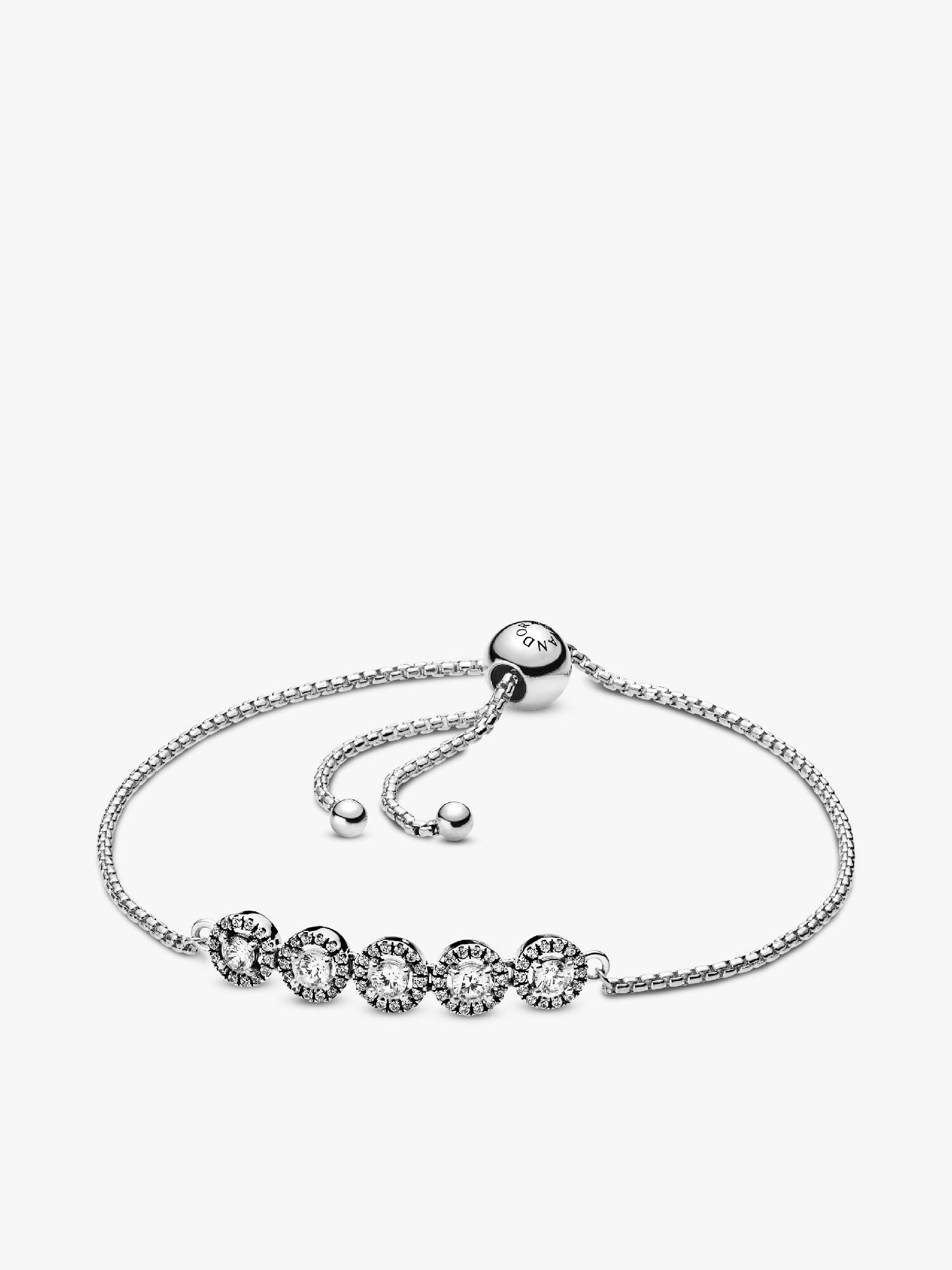 Pulsera Deslizante Redonda con Brillo