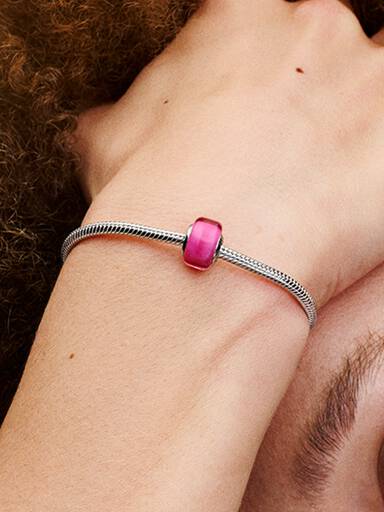 Charm Mini cristal Murano Rosa