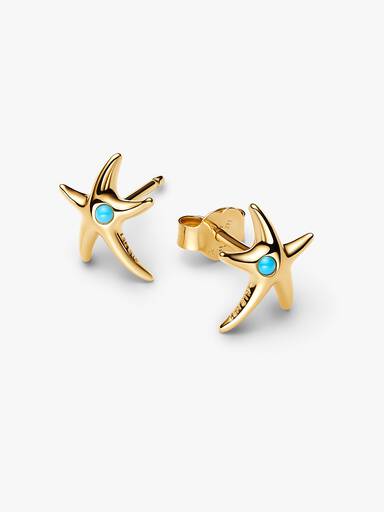 Aretes de botón Estrella de Mar