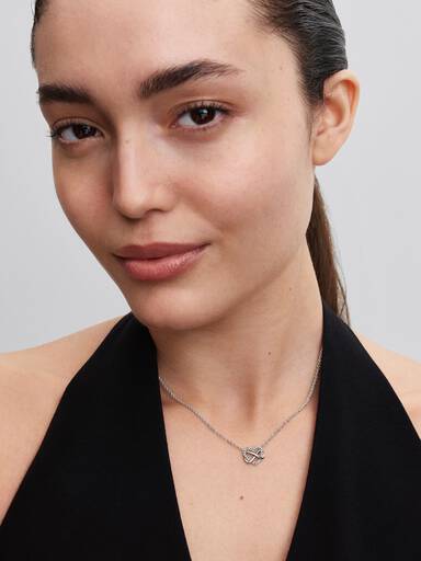 Collar collier Corazón infinito reluciente