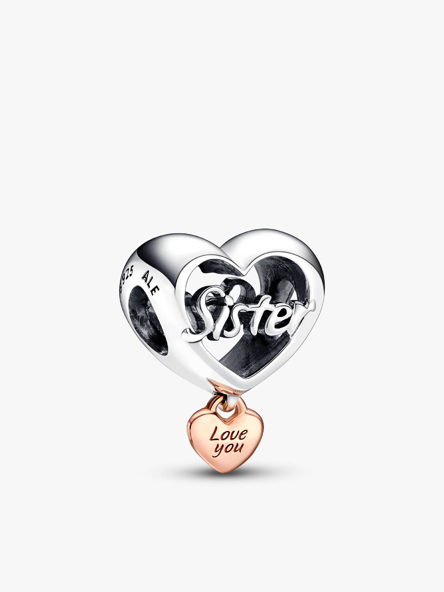 Charm Corazón Yo te amo hermana