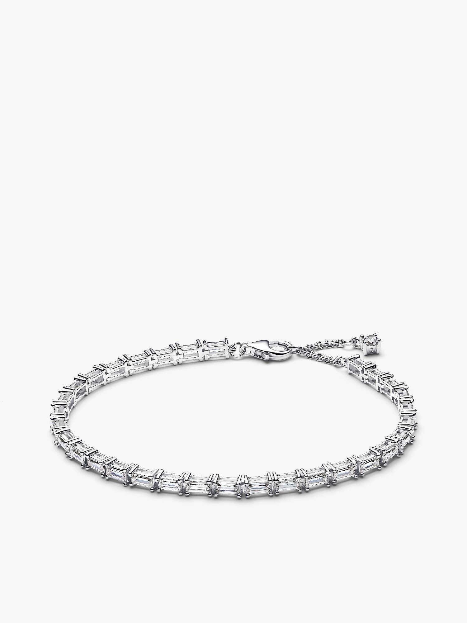 Pulsera de tenis Baguette reluciente