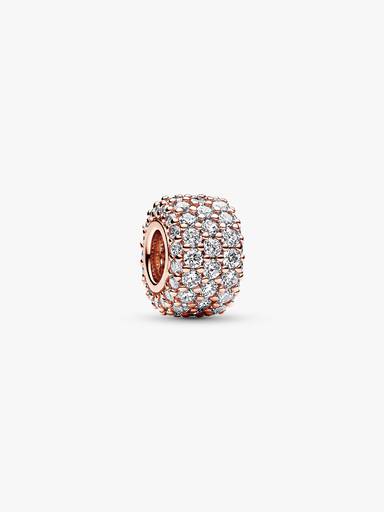 Charm Triple Fila de Brillante Pavé