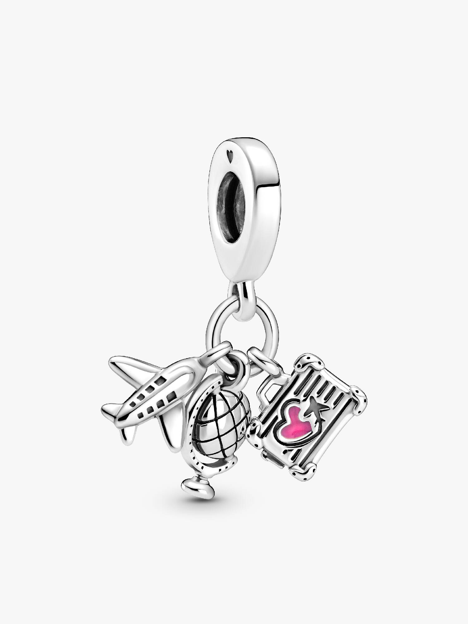 Charm colgante Avión, globo y maleta