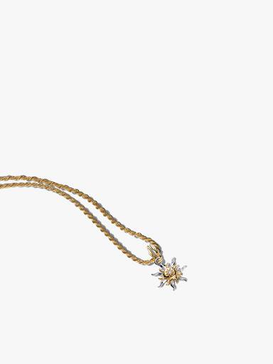 Collar con colgante de flor Sundrop de Rapunzel, princesa de Disney, con diamante cultivado en laboratorio
