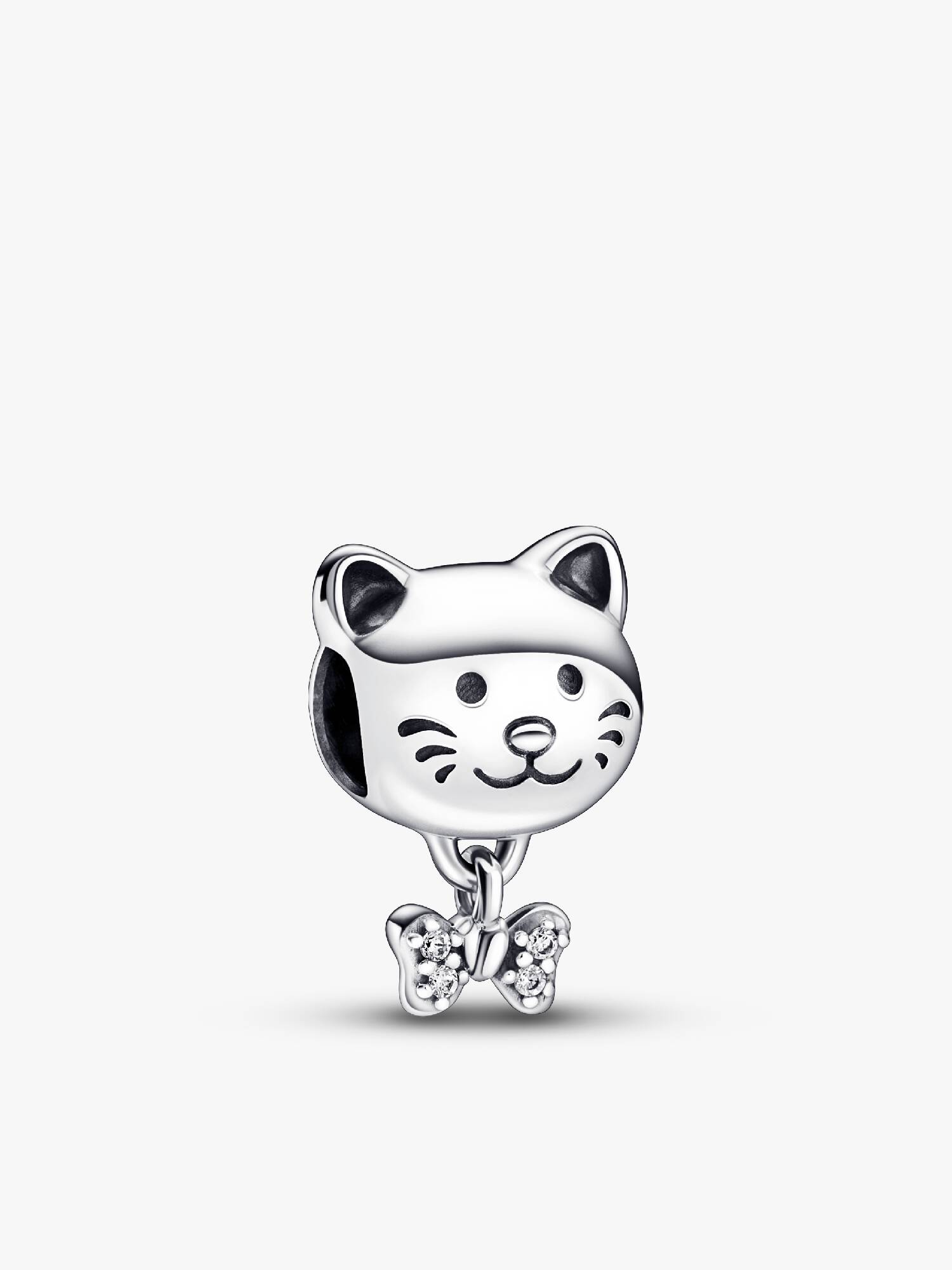 Charm Gato mascota y moño