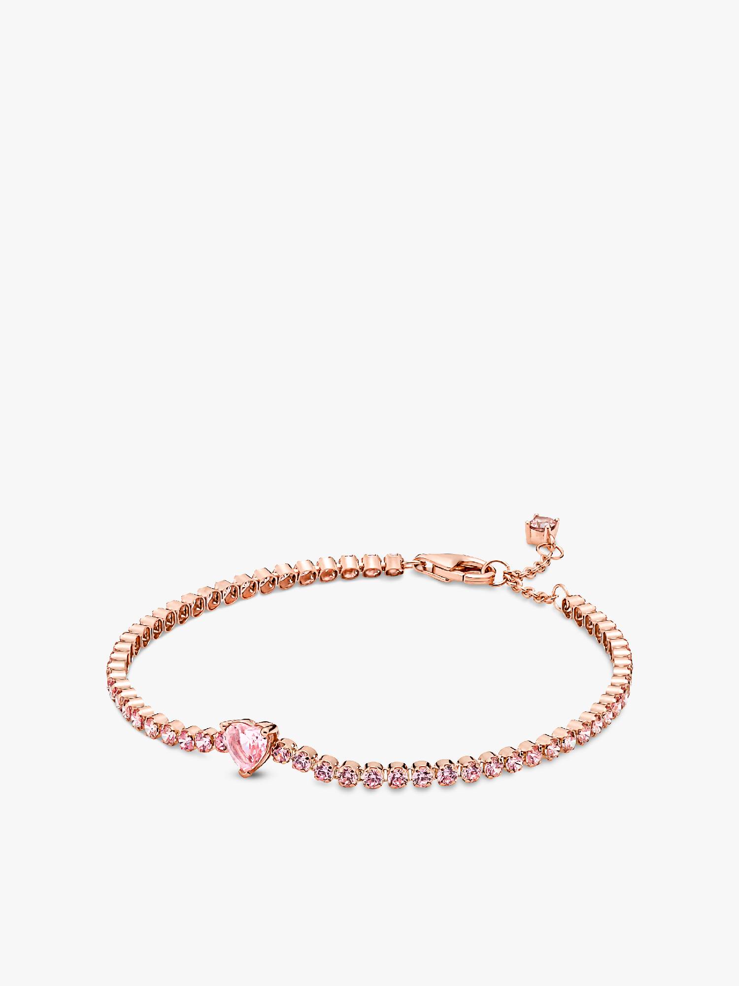 Brazalete de tenis Corazón reluciente
