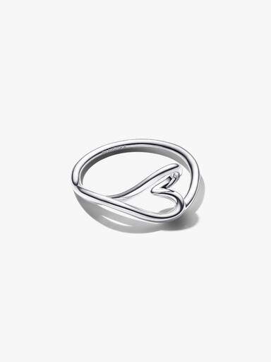 Anillo pequeño Corazón con forma orgánica