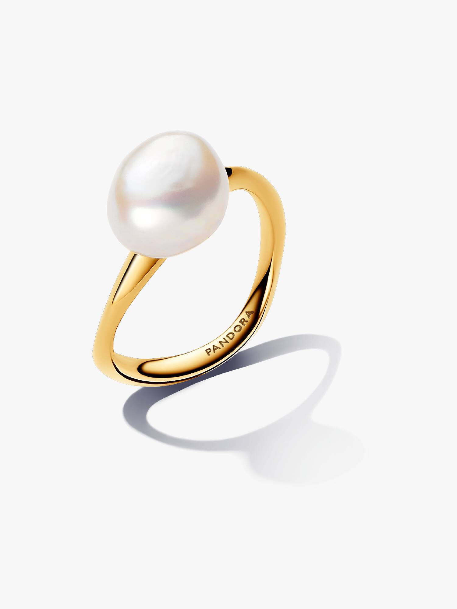 Anillo de Perla Barroca Cultivada de Agua Dulce Tratada