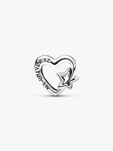 Charm calado Corazón de familia y estrella