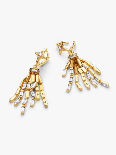 Aretes colgantes Estrella Fugaz
