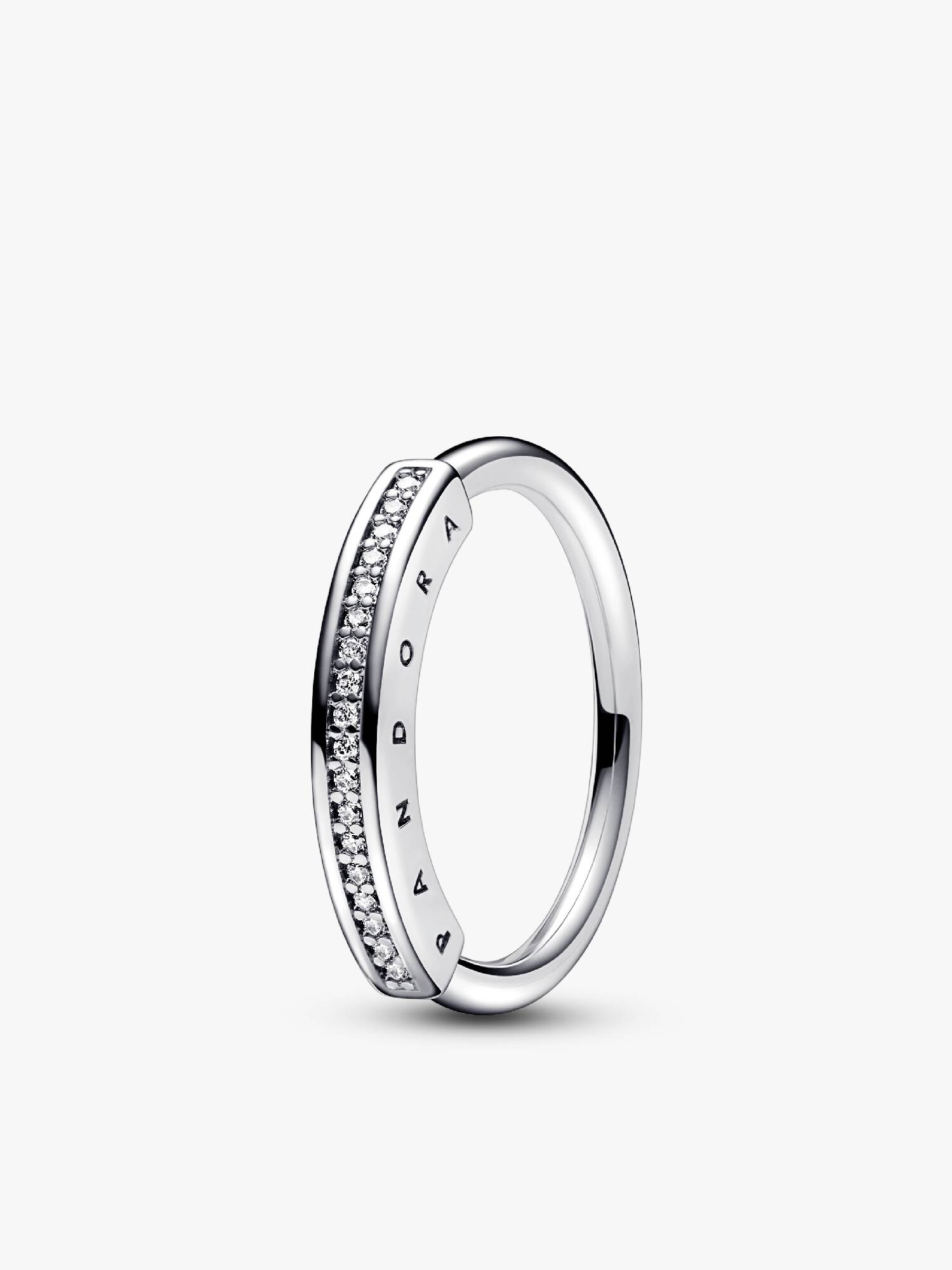 Anillo I-D en pavé Pandora Signature