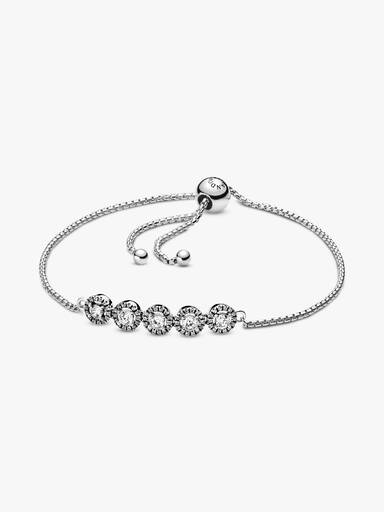 Pulsera Deslizante Redonda con Brillo