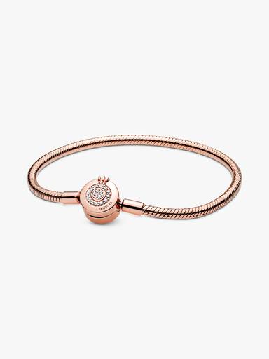 Brazalete de cadena de serpiente Corona O resplandeciente