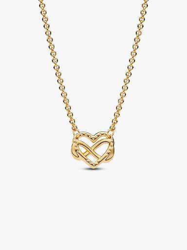 Collar collier Corazón infinito Brillante