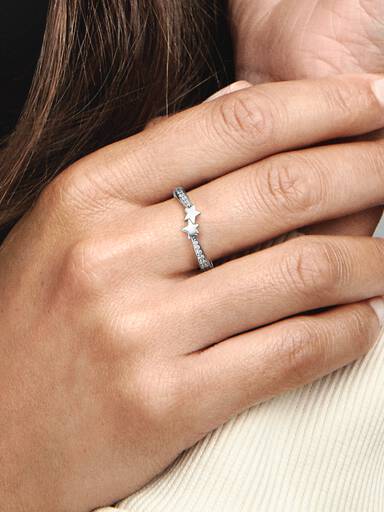 Anillo Estrellas fugaces relucientes