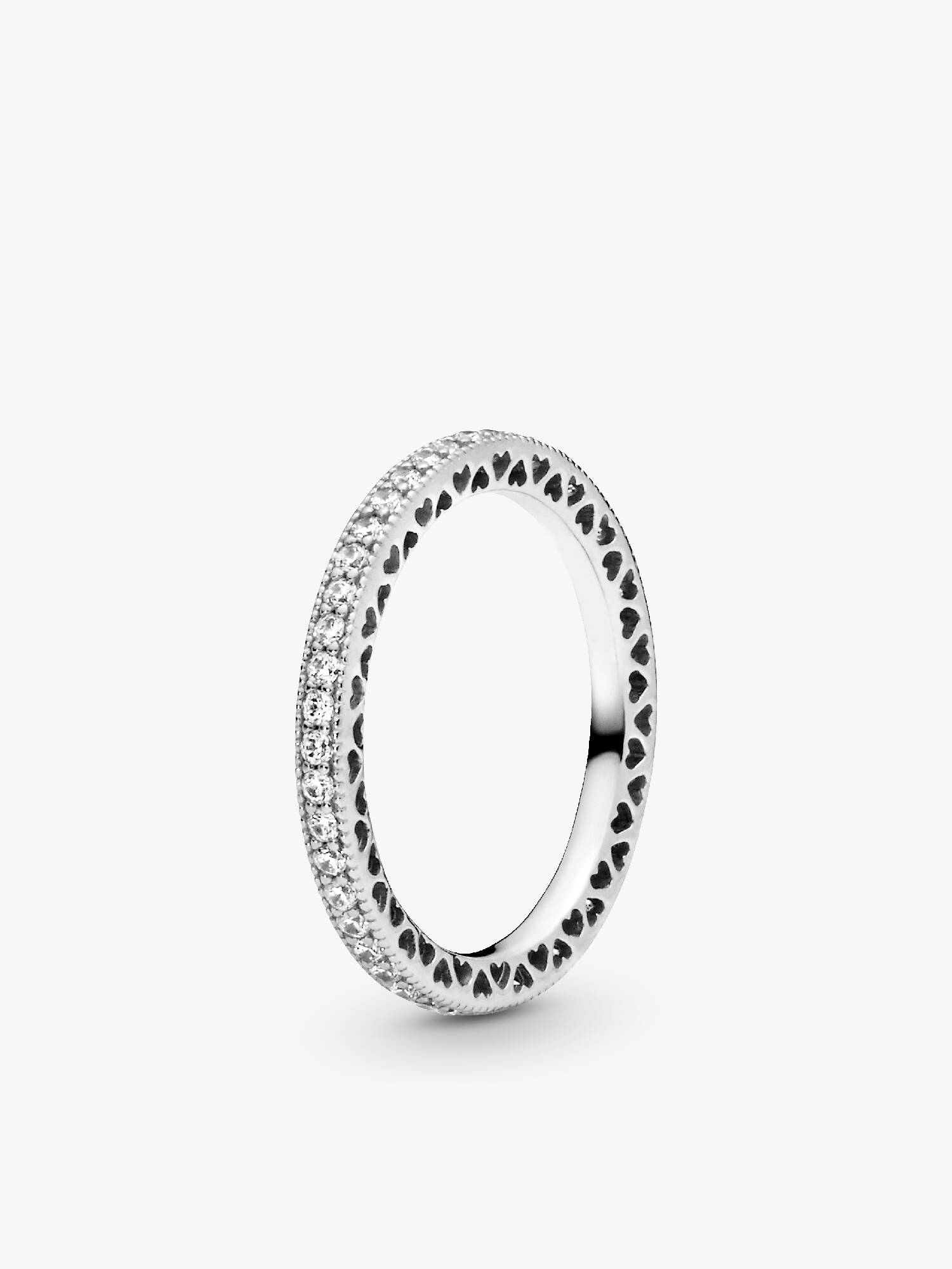 Anillo corazones con brillo