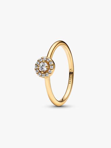 Anillo Halo Redondo Brillante