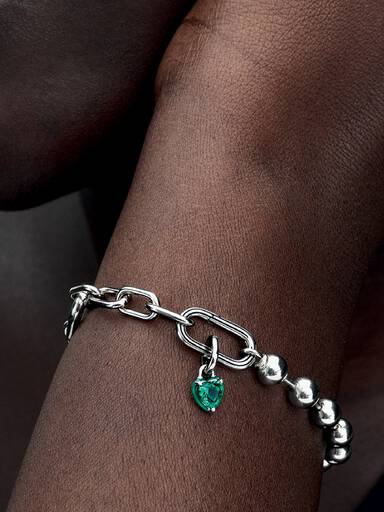 Charm Mini Colgante Corazón Chakra verde