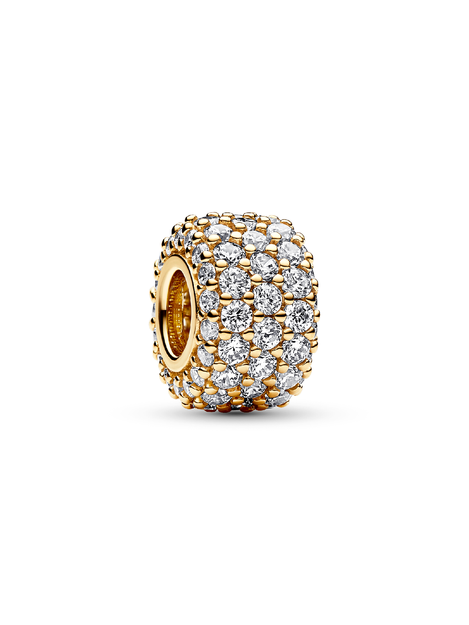 Charm Triple Fila de Brillante Pavé