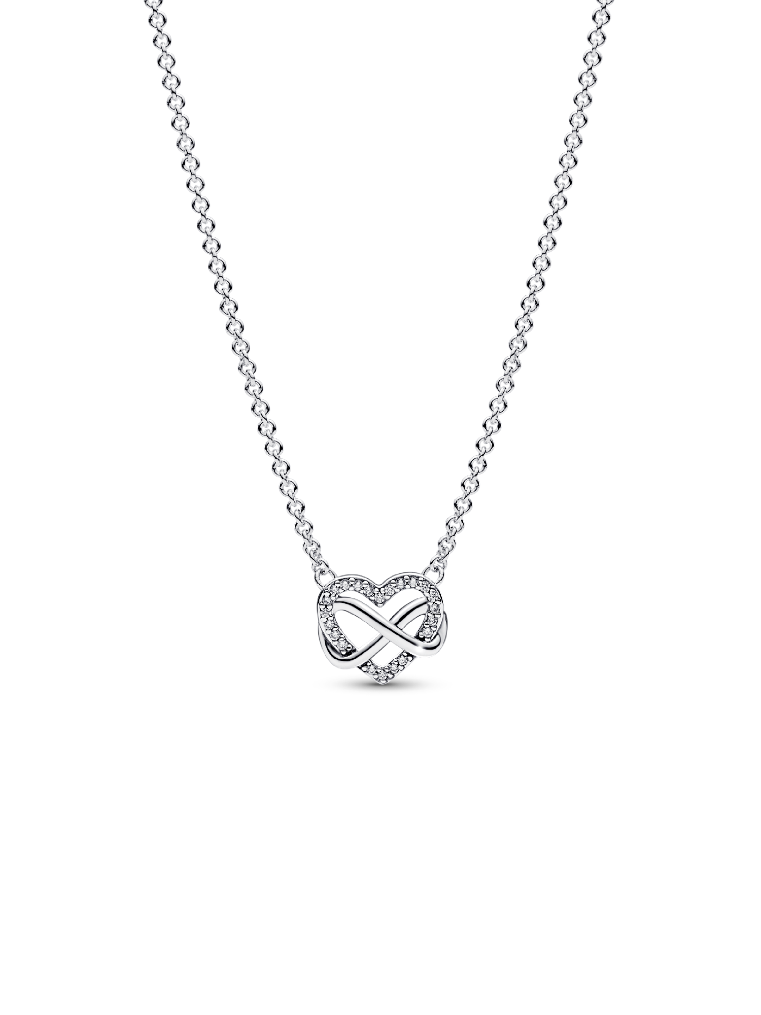 Collar collier Corazón infinito reluciente
