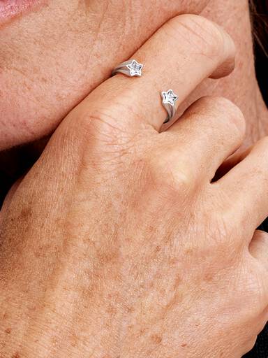 Anillo Abierto Estrellas Fugaces