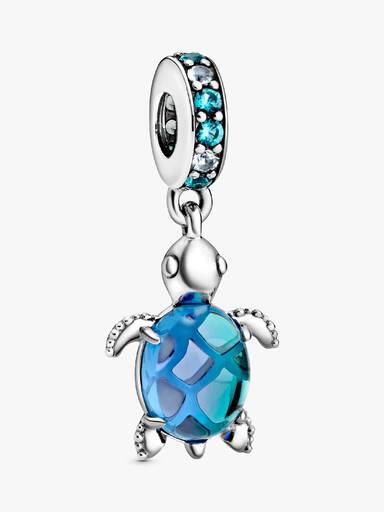 Charm colgante Tortuga de mar de cristal Murano
