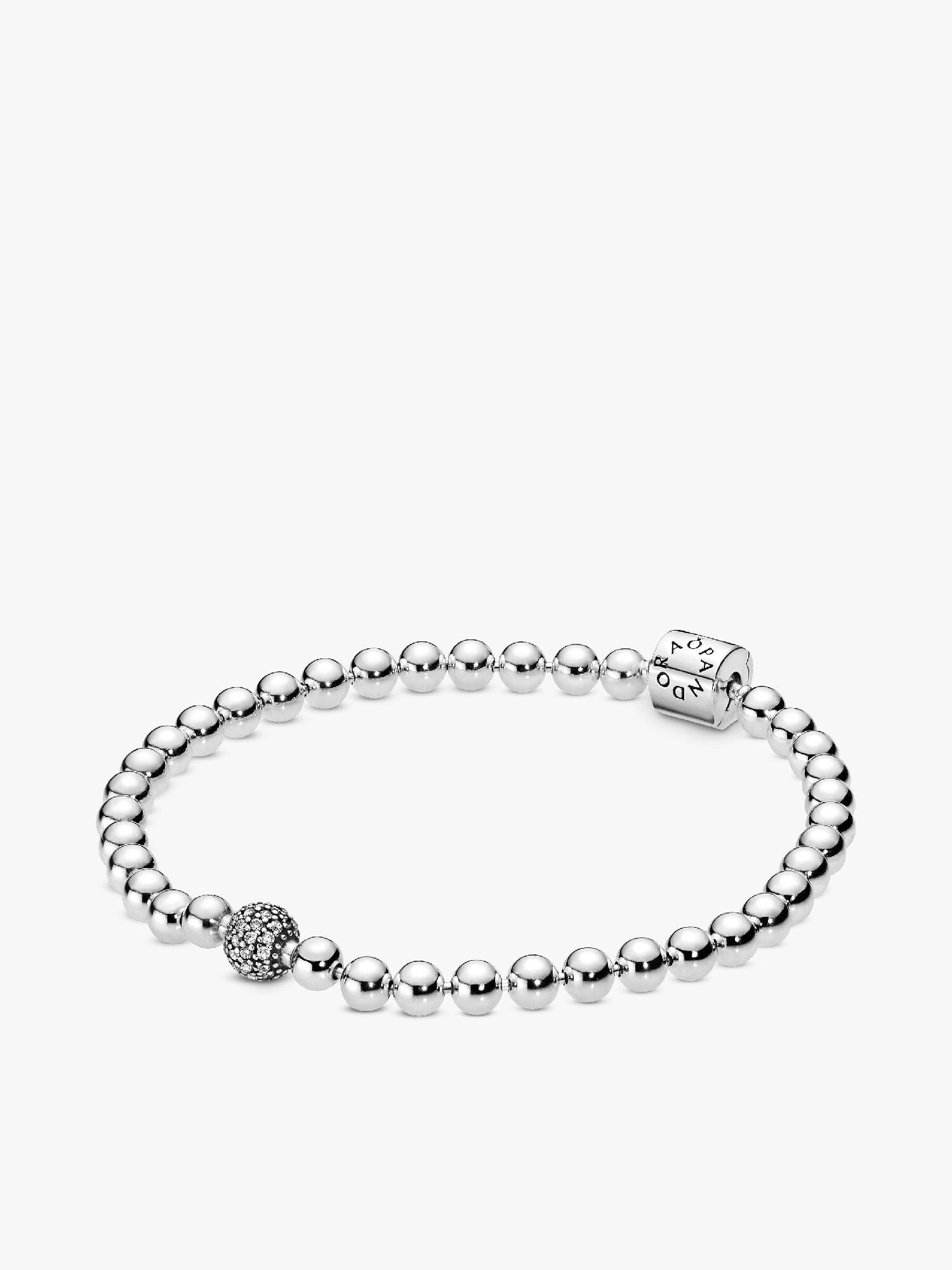 Brazalete de cuentas y pavé