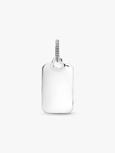 Pendiente Placa rectangular grabable