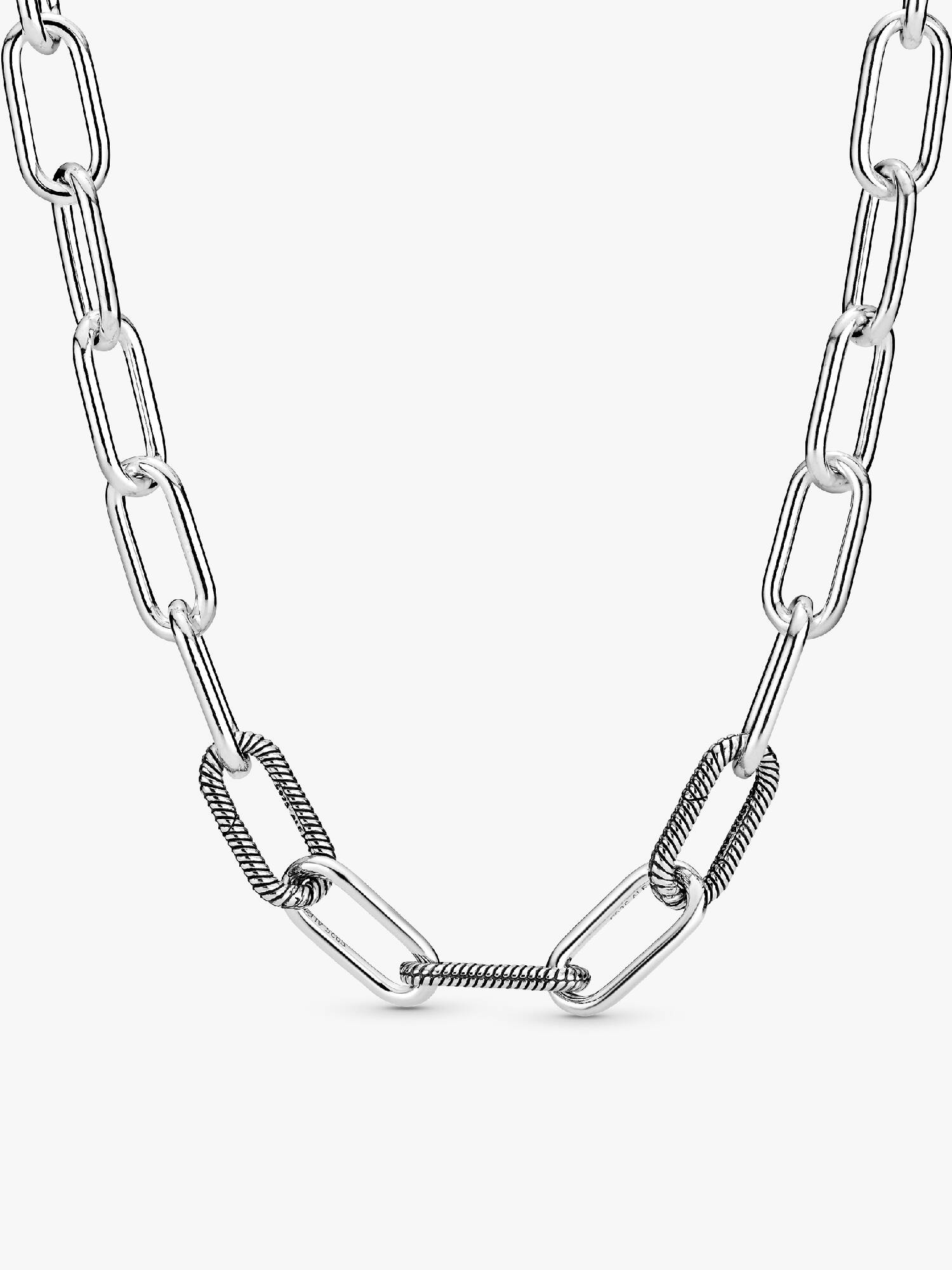 Collar Cadena de Eslabones Medianos con Cierre Redondo Pandora ME