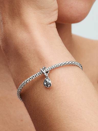Charm Colgante Rosa en Flor