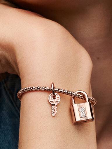 Charm colgante Candado y llave