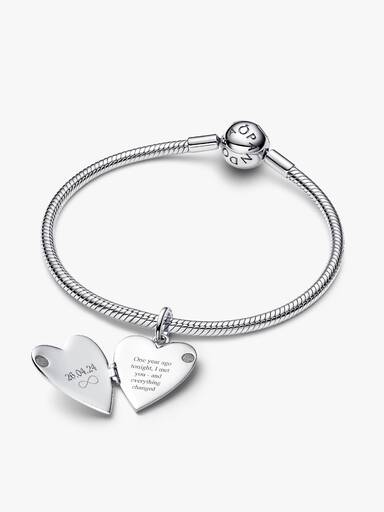 Colgante Placa grabable Corazón que se puede abrir