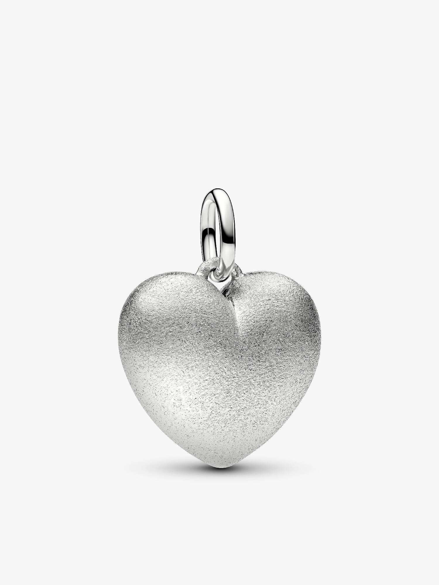 Charm Colgante Corazón Acolchado Mate