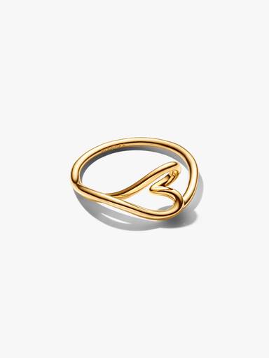 Anillo pequeño Corazón con forma orgánica