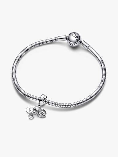Charm Colgante de familia triple Infinito