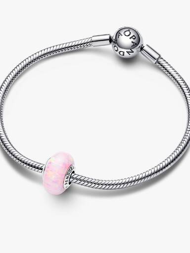 Charm rosa opalescente
