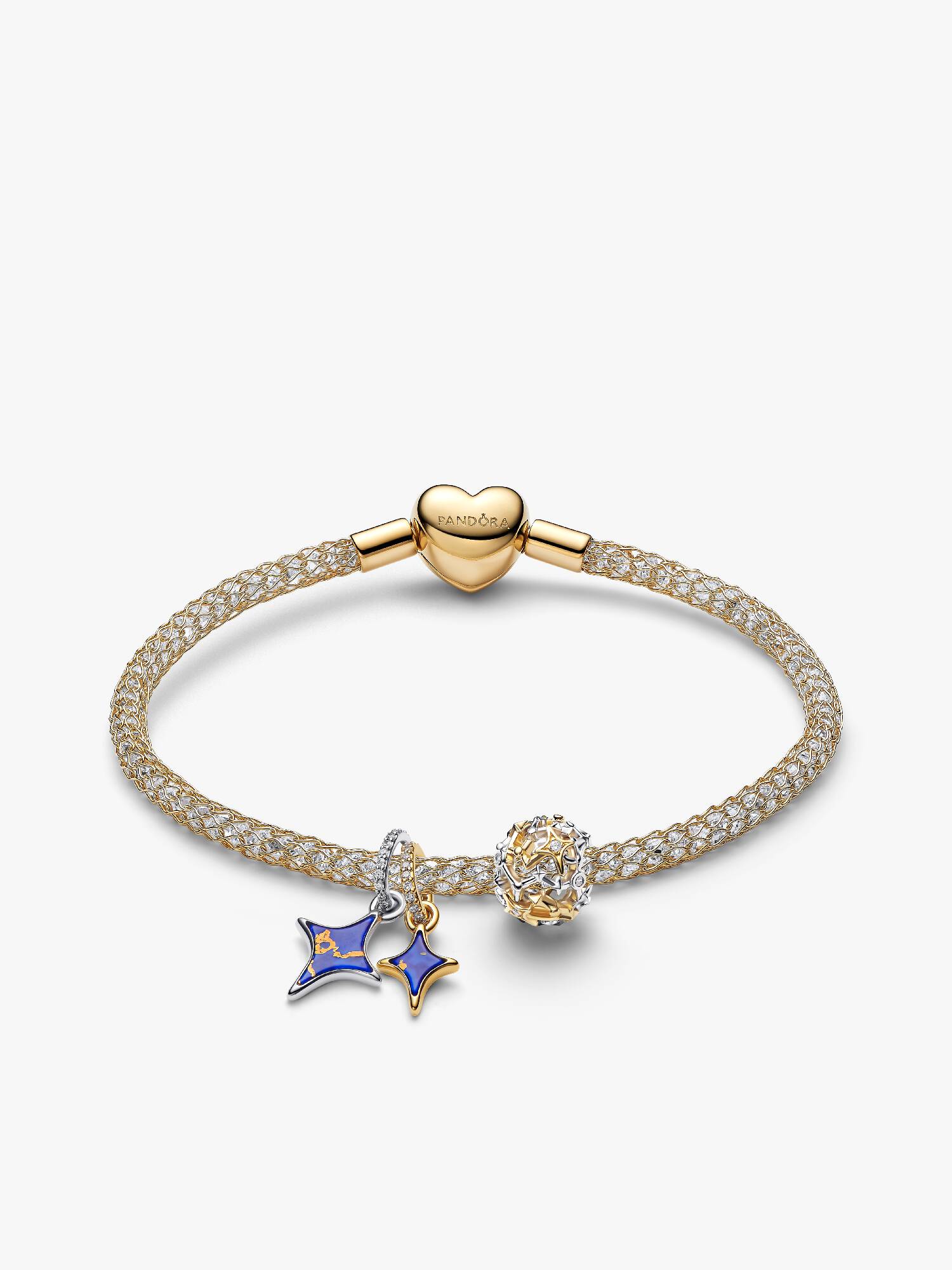 Set de regalo de brazalete con charms de estrellas celestiales