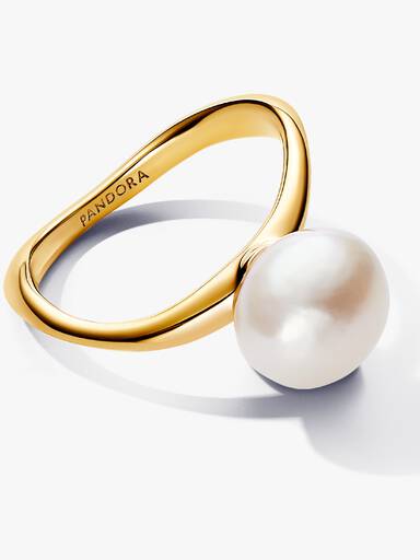 Anillo de Perla Barroca Cultivada de Agua Dulce Tratada