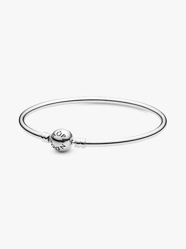 Brazalete rígido con broche de logo