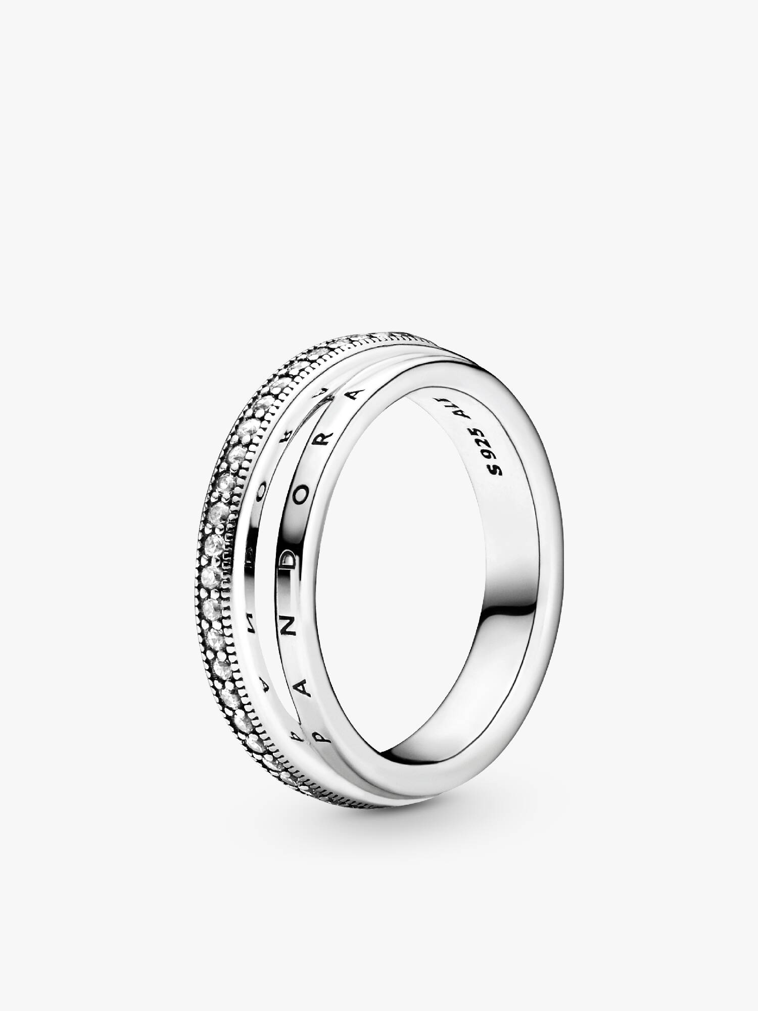 Anillo Triple Alianza en Pavé