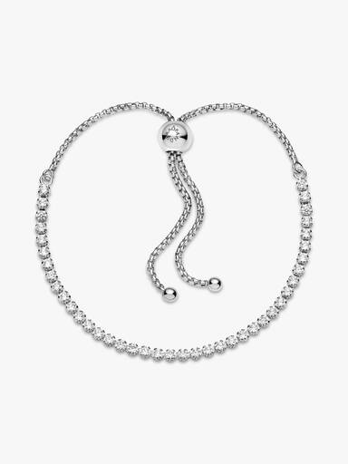 Brazalete de tenis deslizante reluciente