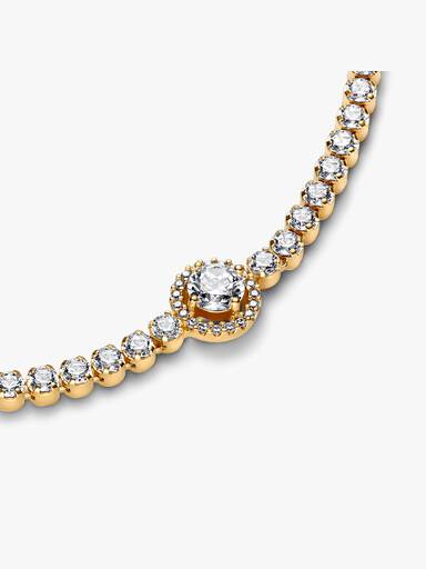 Brazalete de tenis Halo reluciente