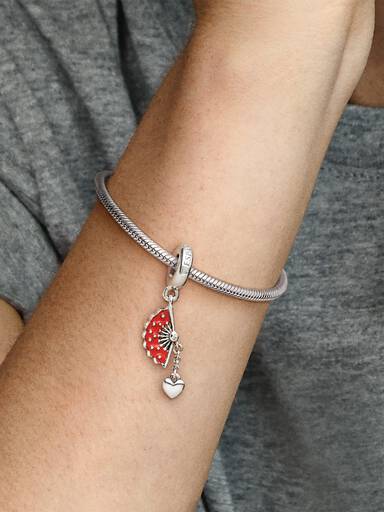 Charm colgante Abanico español